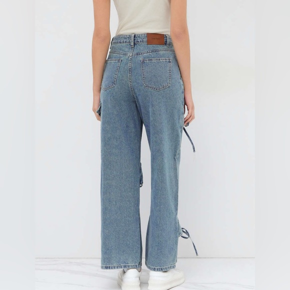 Cider Blue Jeans with tie Details - Picture 2 of 3